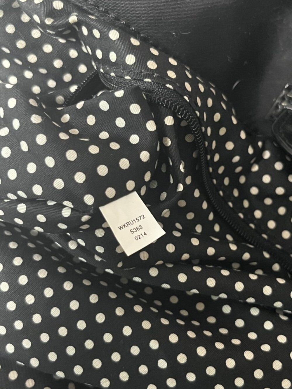 Kate Spade New York Carmen Black Nylon & Patent Leather Satchel - Picture 12 of 14